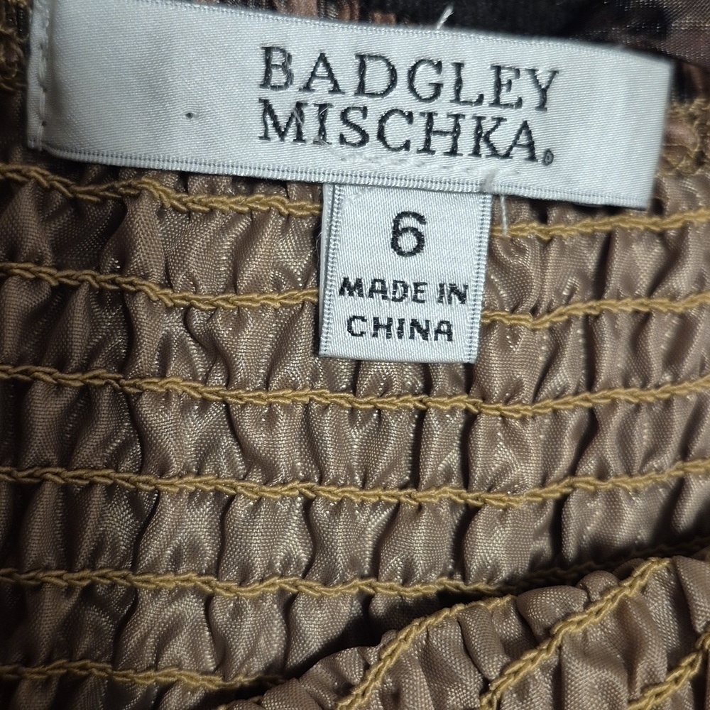 NWT Badgley Mischka Girls Leopard Dress - 6 - Special Occasion - Picture 6 of 8